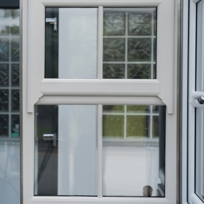 Heritage style uPVC window in a Showroom